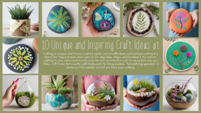 10 Unique Craft Ideas to Spark Your Creativity