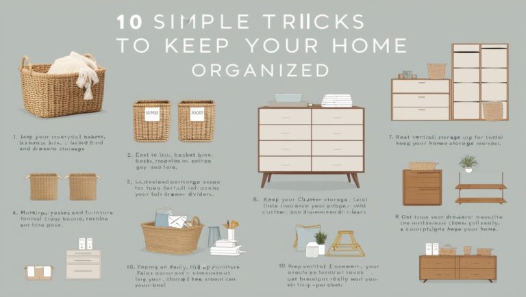 10 Simple Tricks to Keep Your Home Organized