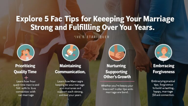 5 Tips for Strengthening Your Marriage Over Time