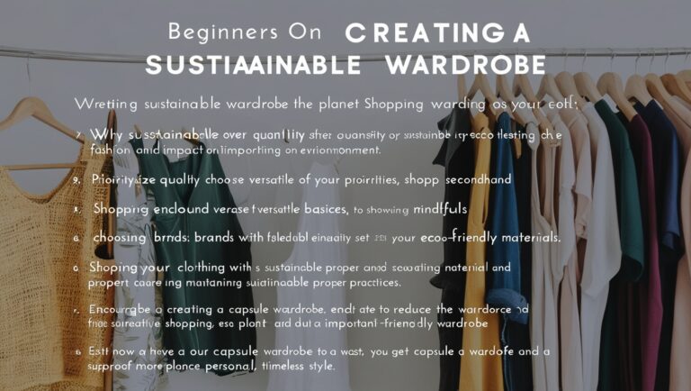 How to Build a Sustainable Wardrobe: A Beginner’s Guide