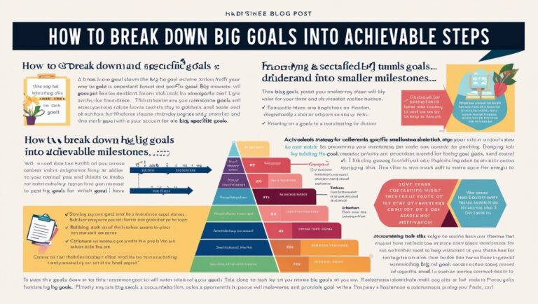 How to Break Down Big Goals into Achievable Steps