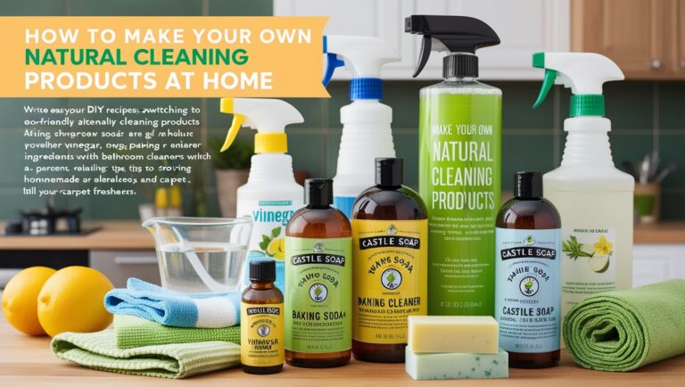 How to Make Your Own Natural Cleaning Products