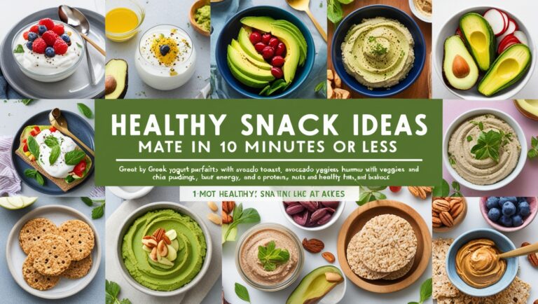 Healthy Snacks You Can Make in 10 Minutes: Quick and Nutritious Options