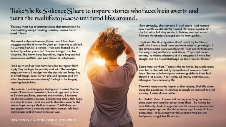 Stories of Resilience: People Who Turned Their Lives Around