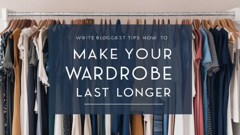 How to Make Your Wardrobe Last Longer: A Guide to Sustainable Fashion