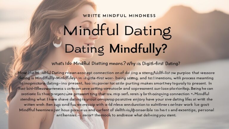 Dating Mindfully: Building Authentic Connections in a Fast-Paced World