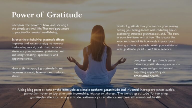 The Power of Gratitude: A Simple Practice for Mental Well-being
