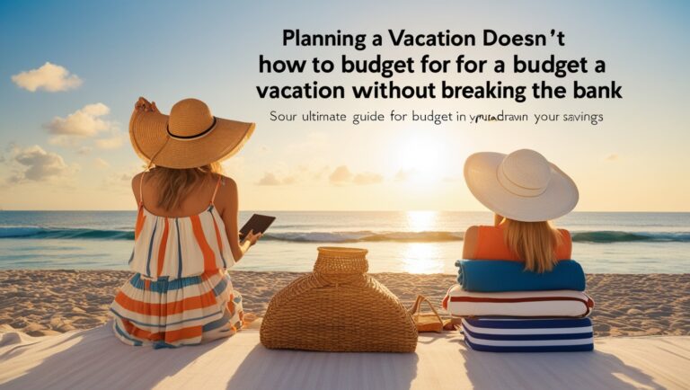How to Budget for a Vacation Without Breaking the Bank