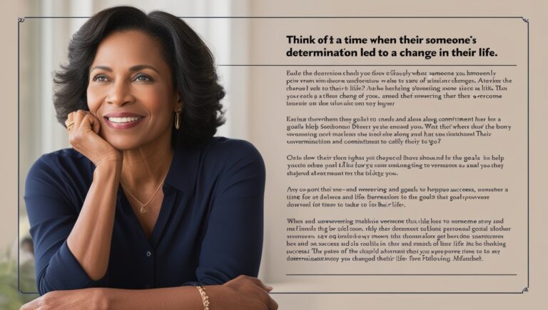 How One Person’s Determination Changed Their Life