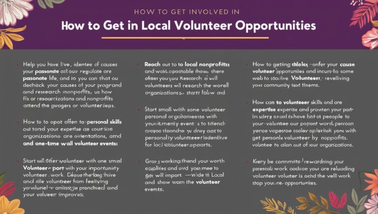 How to Get Involved in Local Volunteer Opportunities