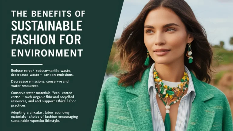 The Benefits of Sustainable Fashion for the Environment