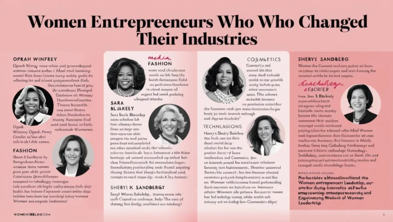 Women Entrepreneurs Who Changed Their Industries