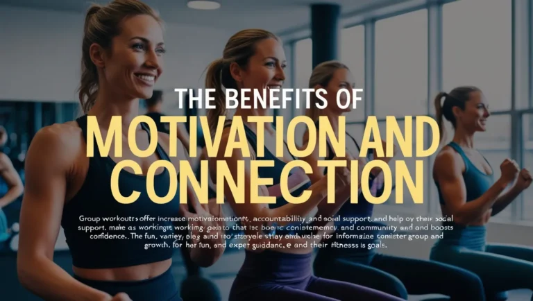 The Benefits of Group Workouts: Motivation and Connection