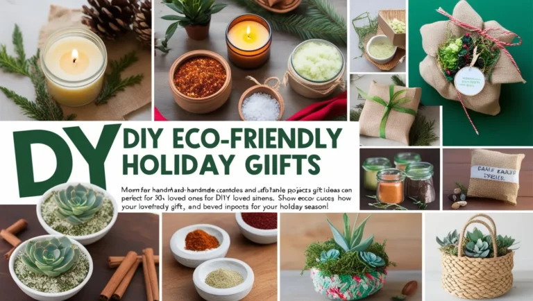 DIY Eco-Friendly Holiday Gifts for Your Loved Ones
