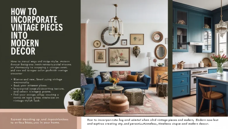 How to Incorporate Vintage Pieces into Modern Décor