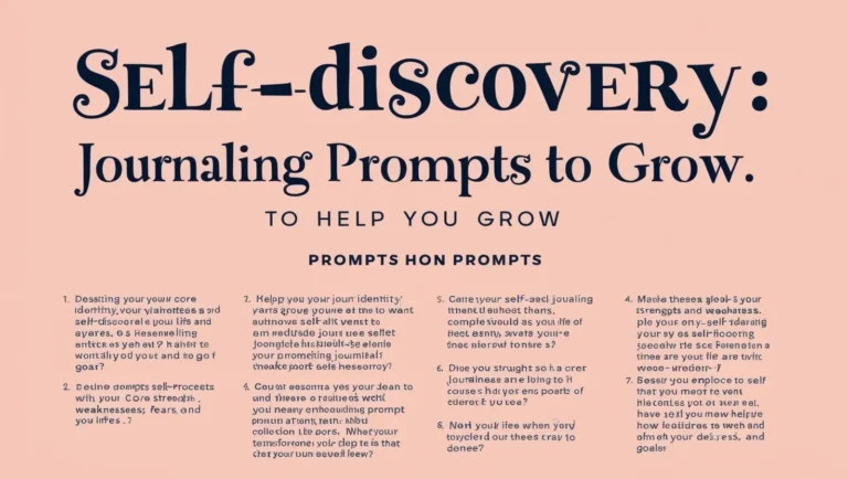 Self-Discovery: Journaling Prompts to Help You Grow