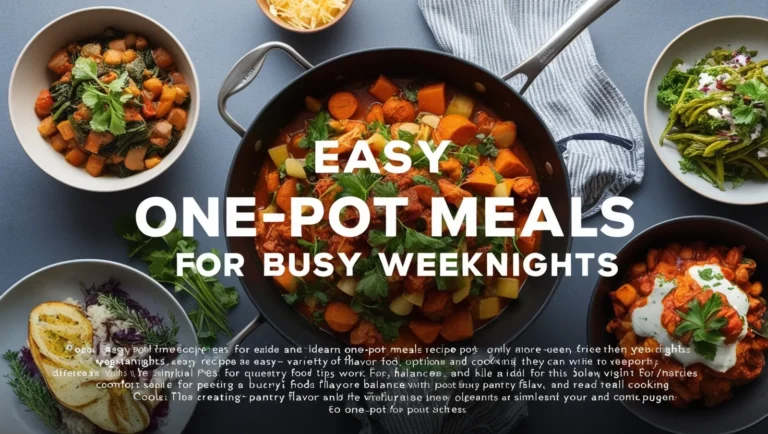 Easy One-Pot Meals for Busy Weeknights