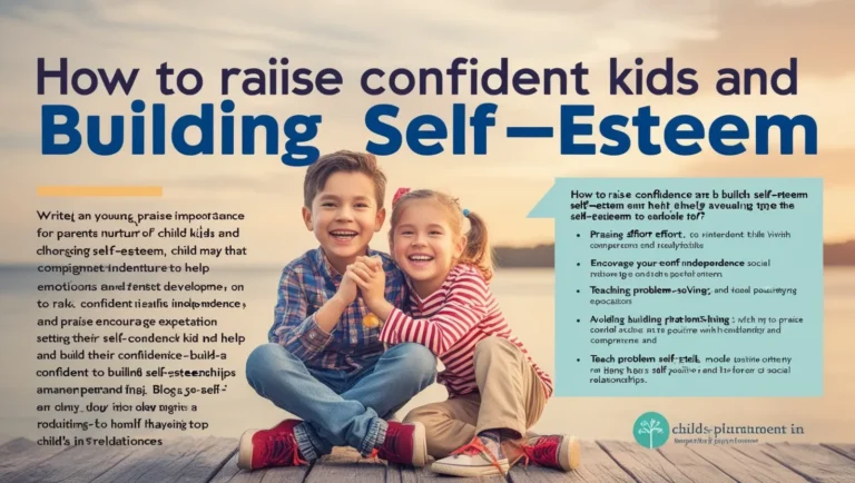 Raising Confident Kids: Building Their Self-esteem