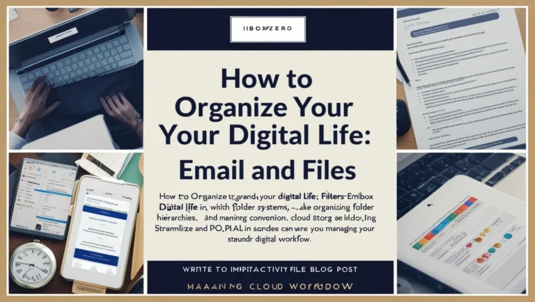 How to Organize Your Digital Life: Mastering Email and File Management