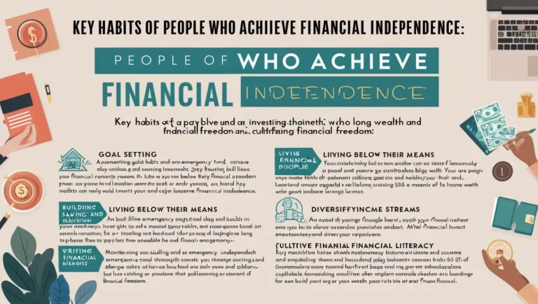 Key Habits of People Who Achieve Financial Independence