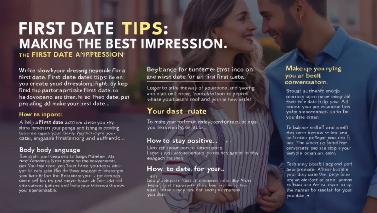 First Date Tips: Making the Best Impression