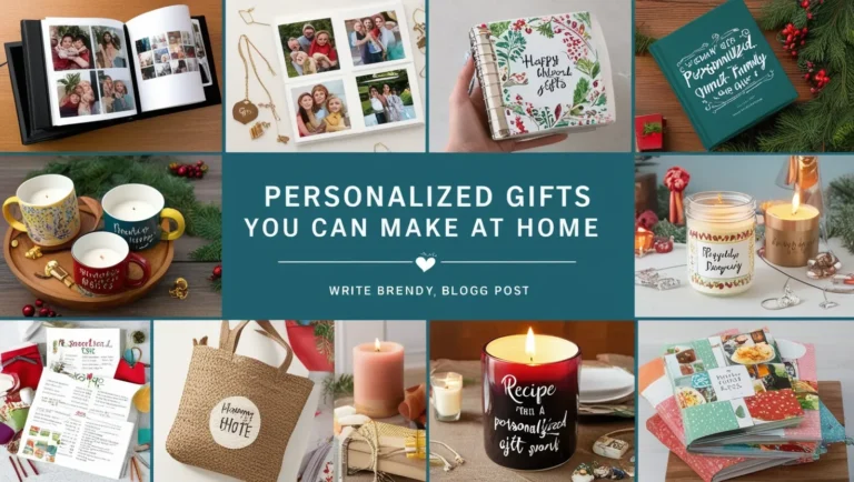 Personalized Gifts You Can Make at Home: Creative Ideas for Thoughtful and Meaningful Presents