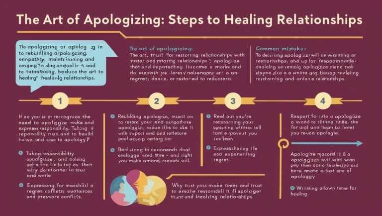 The Art of Apologizing: Steps to Healing Relationships