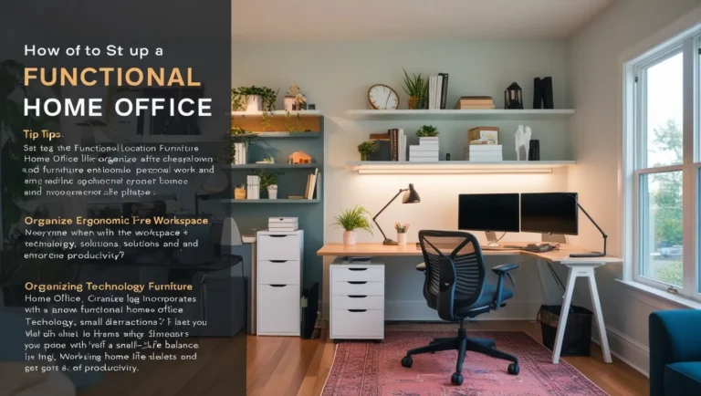 How to Set Up a Functional Home Office