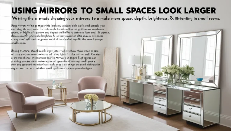 Using Mirrors to Make Small Spaces Look Larger