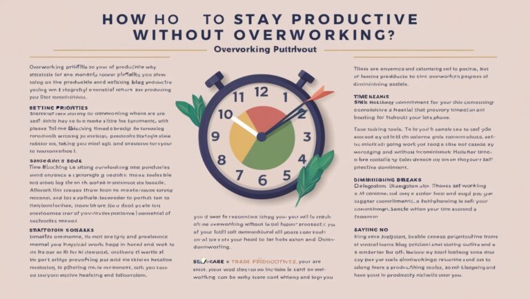 How to Stay Productive Without Overworking