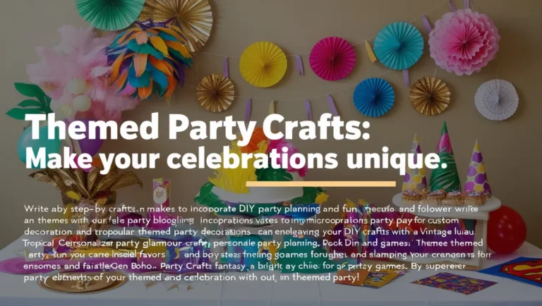Themed Party Crafts: Make Your Celebrations Unique