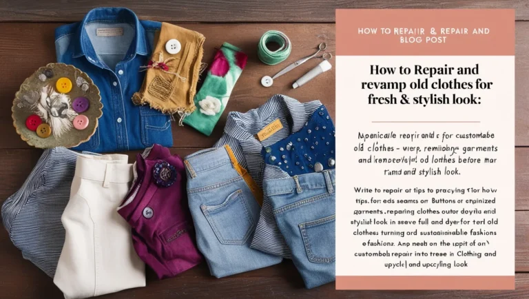 How to Repair and Revamp Old Clothes for a New Look