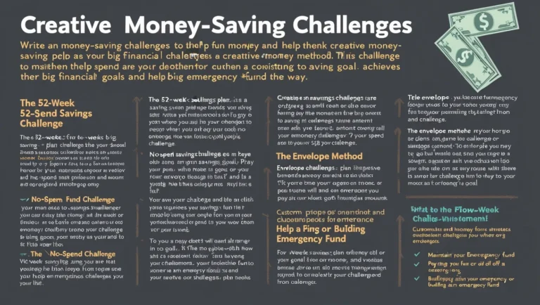 Money Challenges: Fun Ways to Save for Big Goals