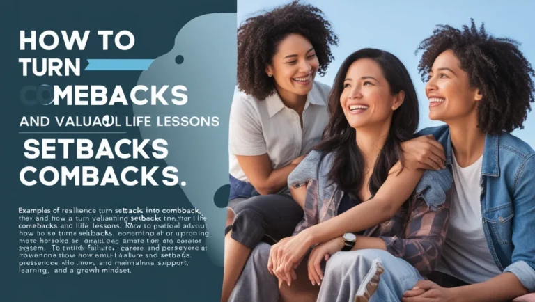 Turning Setbacks Into Comebacks: Lessons from Life