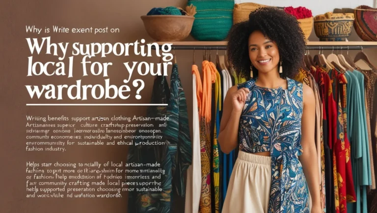 Why You Should Support Local Artisans for Your Wardrobe