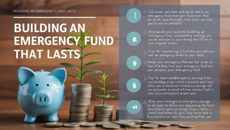 How to Build an Emergency Fund That Lasts