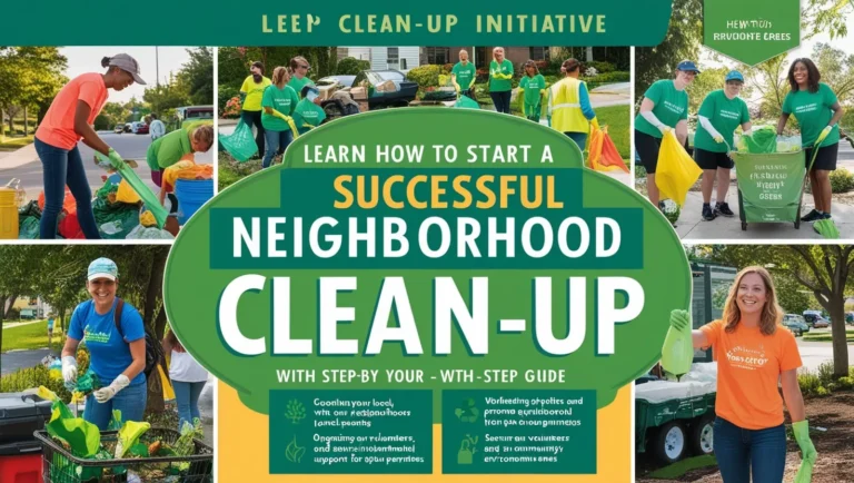 How to Start a Neighborhood Clean-Up Initiative