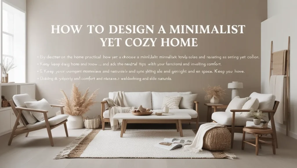 Create a Minimalist Yet Cozy Home