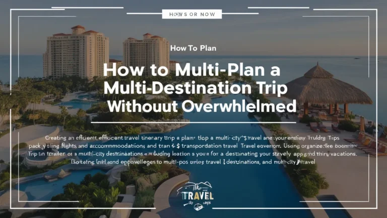 How to Plan a Multi-Destination Trip Without Stress