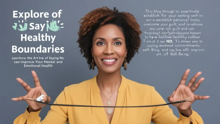 The Art of Saying No: Setting Boundaries for Your Health