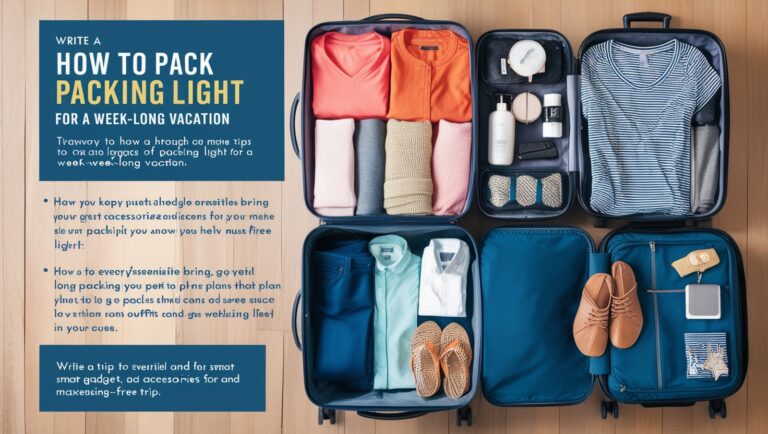 How to Pack Light for a Week-Long Vacation