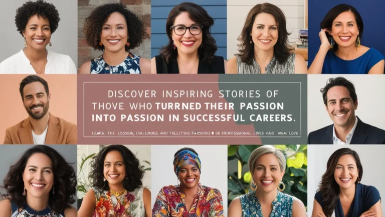 Stories of People Who Turned Their Passion Into a Career