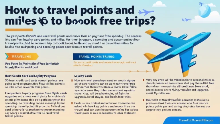 How to Use Travel Points and Miles for Free Trips