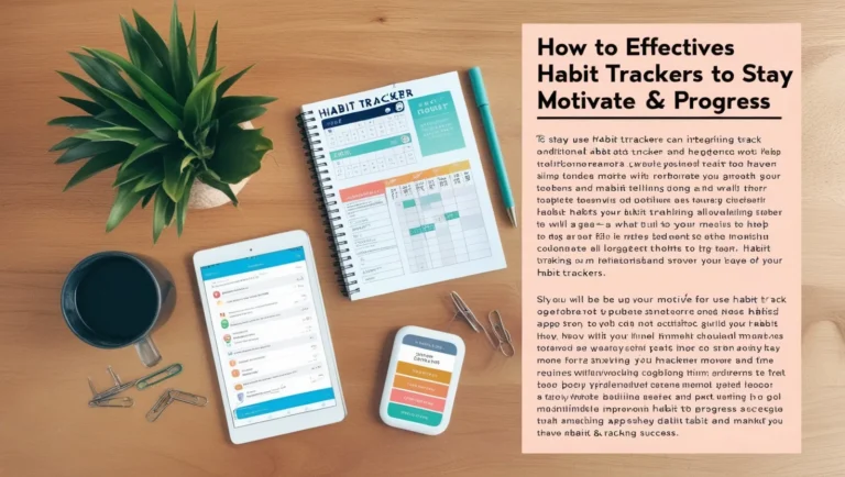 Stay On Track and Achieve Your Goals: The Power of Habit Trackers
