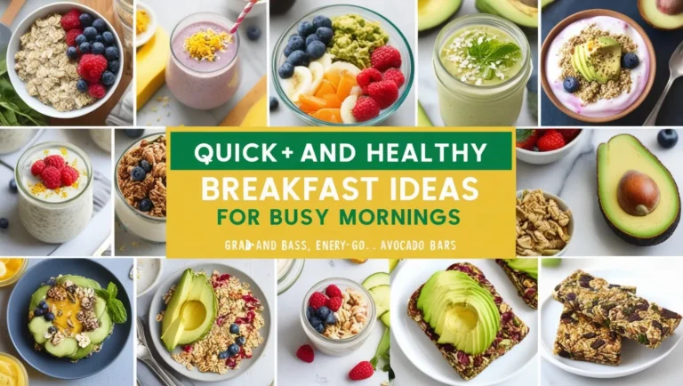 Quick and Healthy Breakfast Ideas for Busy Mornings
