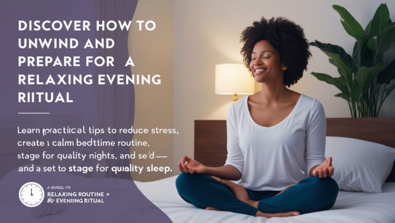 How to Create a Relaxing Evening Ritual for Better Sleep
