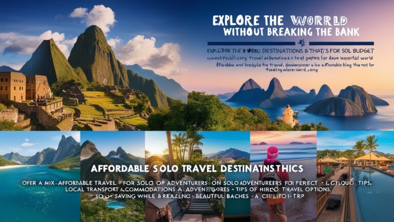 Affordable Travel Destinations for Solo Adventurers