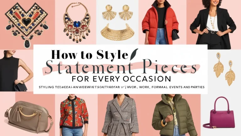 How to Style Statement Pieces for Every Occasion