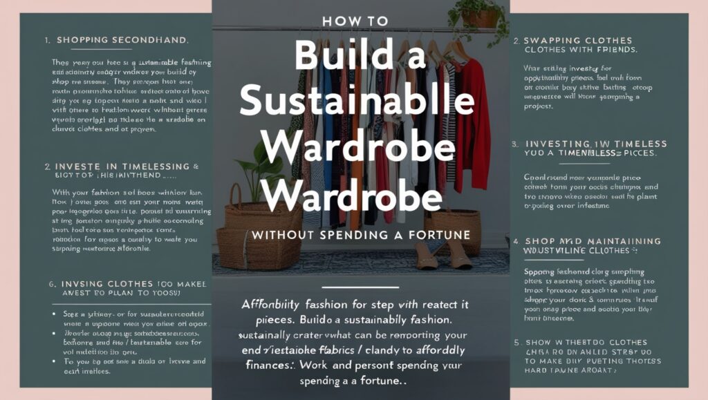 Sustainable Wardrobe Without Breaking the Bank