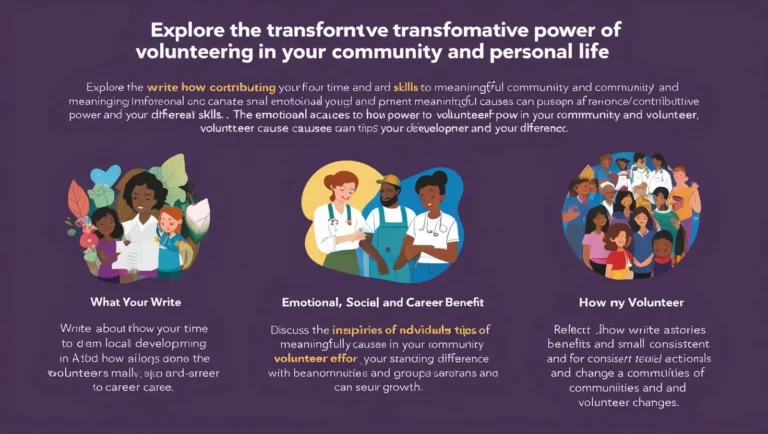 How Volunteering Can Improve Your Community and Your Life